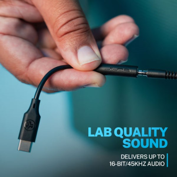 Black Jlab USB-C to 3.5 Adapter Accessories | G921H0XN3Su