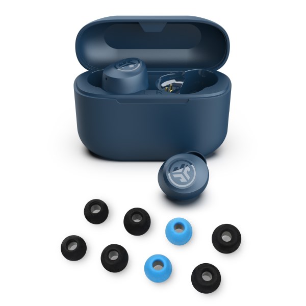 Navy Jlab Go Pop+ Gift Set - True Wireless Earbuds & Cloud Foam Tips Gift Sets | hF1x90K5aSQ